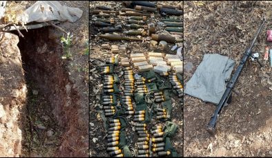 Irak’ın kuzeyinde terör örgütü PKK’ya ait silah ve mühimmat ele geçirildi